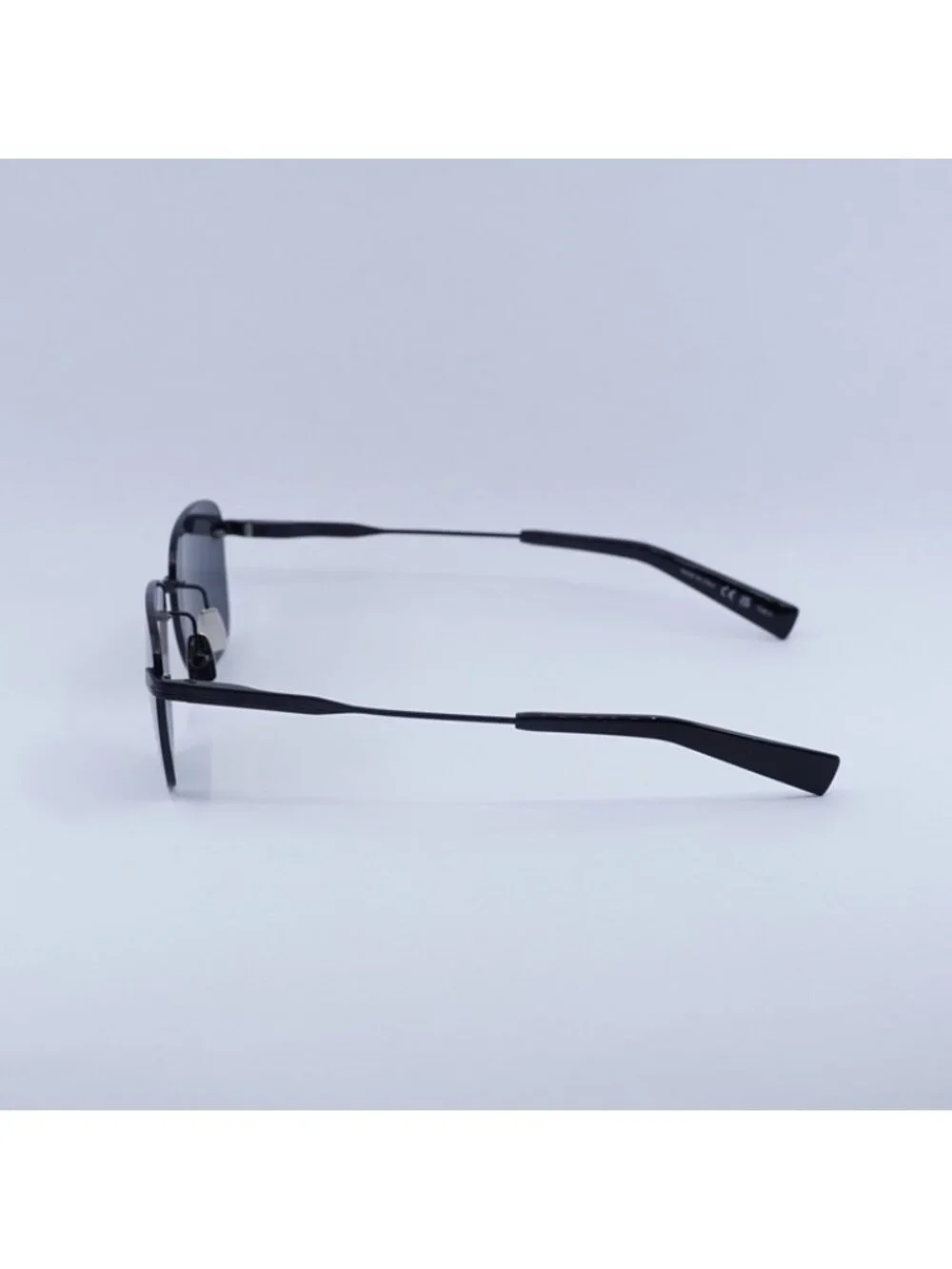 Saint Laurent SL744 001 Sunglasses Black Square Frame, Black Lenses